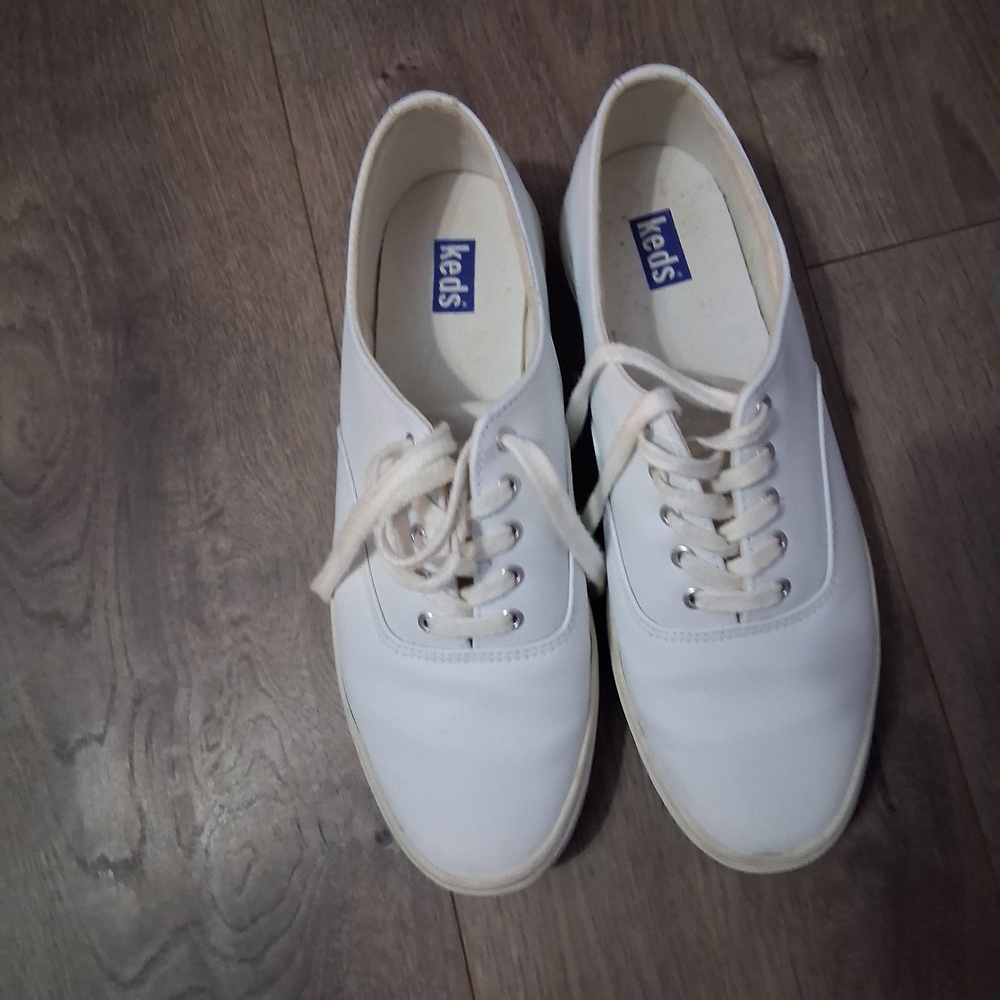 Keds Classic White Lace-Up Sneakers